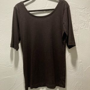 Time & Tru, Large Black Knit Top